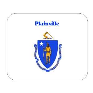   State Flag   Plainville, Massachusetts (MA) Mouse Pad 