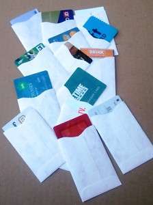 Tyvek Credit Card Protector Sleeves Holder Envelopes  