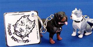 48 Key chains, dog figures   hood hounds   Pit Bulls +  