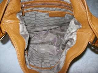 Michael Kors British Tan Brown Pebbled Leather Pocket Large Hobo 