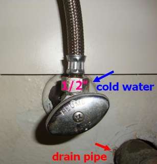   undersink 1 4 tube quick push in connection connect with 1 4 tube