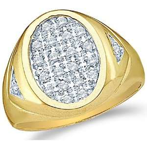   Set Round Cut Mens Diamond Wedding Ring Band 15mm (1/4 cttw) Jewelry