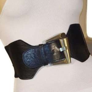  Ladies Fashion Thick Square Buckle Elastic Belt Case Pack 