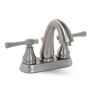   Centerset Two Handle Lavatory Faucet, Brushed Nickel