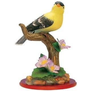   with Flowers on Wood Base   Wildlife Collectible