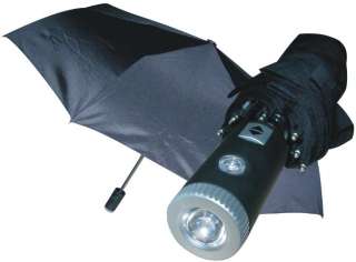 LED Lighted Umbrella Black Light Automatic Rain Flashlight 20058 NEW 