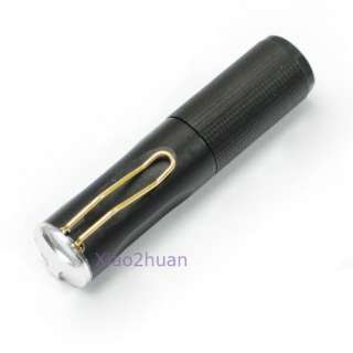Black 3W LED Bulb Light Pocket Flashlight Torch Clip N  