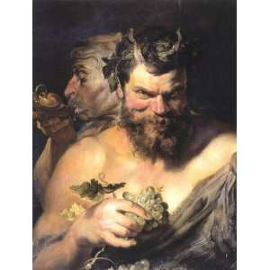  Oil Painting Two Satyrs Peter Paul Rubens Hand Painted 