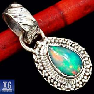 SP43142 RARE ETHIOPIAN OPAL 925 STERLING SILVER PENDANT JEWELRY  