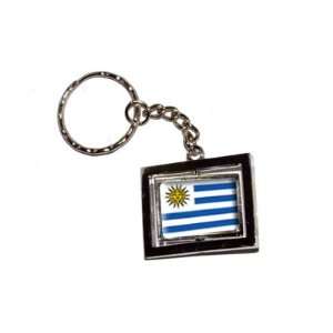 Uruguay Country Flag   New Keychain Ring
