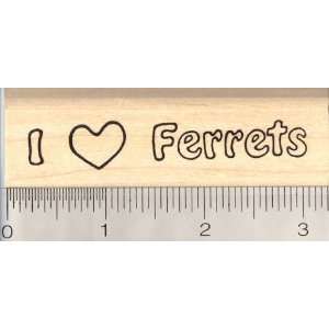  I *Heart* Ferrets Rubber Stamp Arts, Crafts & Sewing