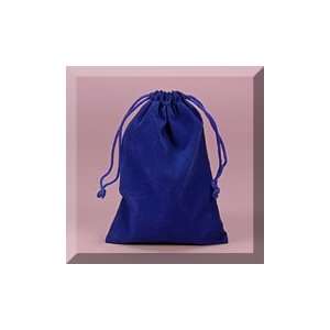  25ea   3 X 4 Blue Velour Bag