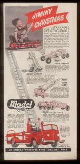   American LaFrance aerial ladder fire truck crane road grader ad  