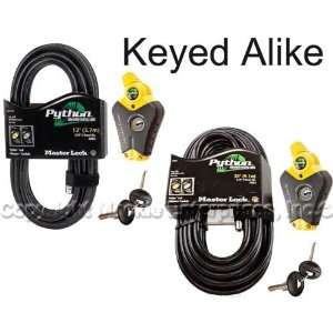  Master Lock   Python Adjustable Cable Locks #8413KA2 12 30 
