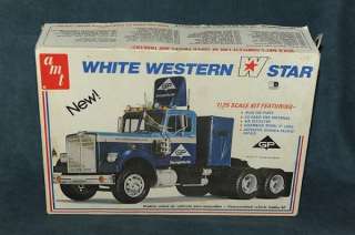   White Western Star 1/25 scale Tractor Trailer Semi Truck Model  