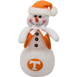  NCAA Tennessee Volunteers 10 Light Up Tabletop Snowman 