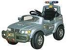 Kids Silver SUV Ride On 6v Power Wheels Car Jeep Radio Remote Control