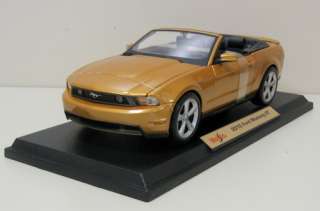2010 Ford Mustang GT Diecast Model   Gold   Maisto 118  