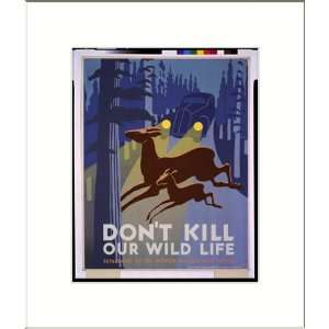  WPA Poster (M) Dont kill our wild life