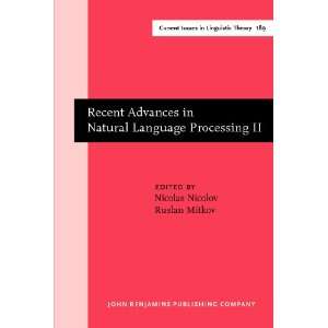  Recent Advances in Natural Language Processing Selected 