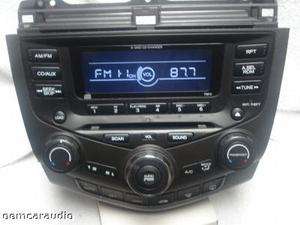 Honda Accord EX Radio AUX  Player 6 CD Changer 7BK0 2003 03  