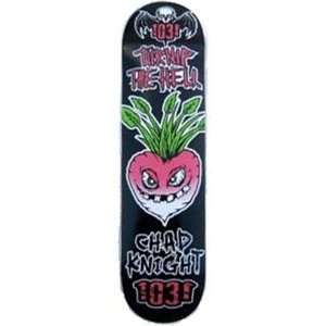  1031 Knight Turnip Skateboard Deck   7.88 x 31.5 Sports 