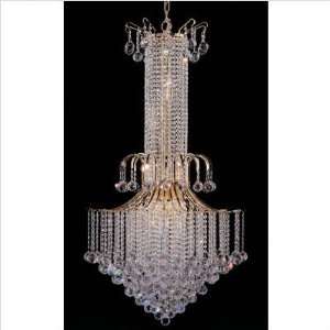 Nulco Lighting Chandeliers 256 78 GO GC Gold Lead Crystal With Ginger 