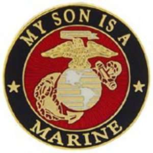  U.S.M.C. Logo My Son Is A Marine Pin 1 Arts, Crafts 