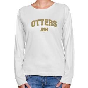  NCAA Cal State Monterey Bay Otters Ladies White Logo Arch 