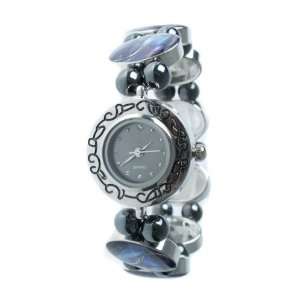     Magnetic Hematite Shell Bead Ladies Bracelet Watch