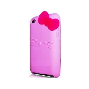  iPod Touch 4, 4G, 5, Cutie Kitty Pink Silicone Gel 