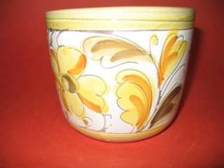   pottery PLANTER Flower pot Hand Painted Vintage, Vase, cup  