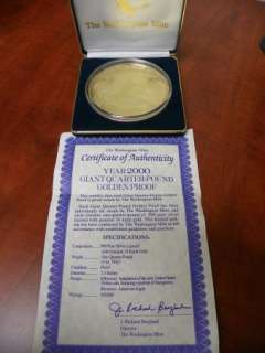 2000 Sacagawea Commemorative .999 Fine Silver Round, 4 Troy oz A907 