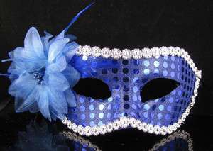 New Dark Blue Cosplay Venetian Costume Masquerade Fancy Ball Party 