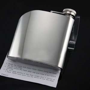  6 Oz Polygon Wine Flask, #304 Stainless Steel,Gift Ideas 