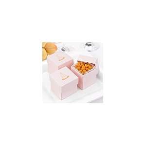   favor boxes w/ names and date   princess pink