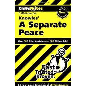  Knowles A Separate Peace (Cliffs Notes) [Paperback 