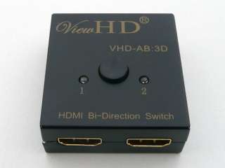  HDMI Bi direction 2x1 or 1x2 A B AB A/B Switch Switcher Support 3D 