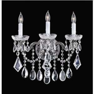   Light Wall Sconce Finish Volcano, Crystal Options Clear Crystal