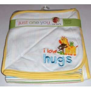 JUST ONE YOU Made by Carters C. Int.Blanket I love Hugs 