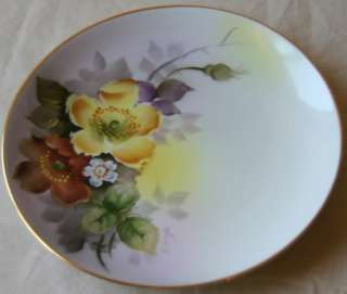 NORITAKE M HAND PAINTED BREAD PLATE, MADE IN JAPAN  