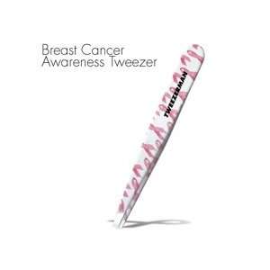  Tweezerman Breast Cancer Awareness Slant Stainless Tweezer 