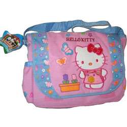 Hello Kitty Pink and Blue Messenger Book Bag  