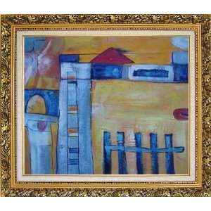  Safety Fence in Front of Farm House Oil Painting, with 