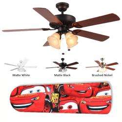 New Image Concepts 4 light Cars Lightning McQueen Blade Ceiling Fan