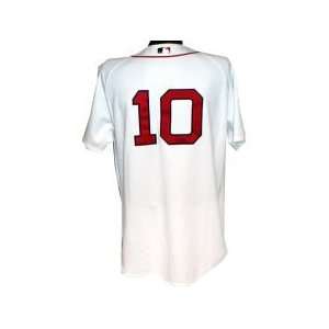 Coco Crisp #10 2008 Red Sox End of Season Game Used Home White Jersey 