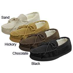Boston Traveler Mens Suede Moccasin Slippers  