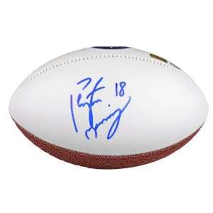  Peyton Manning Signed Indianapolis Colts Logo Ball   SM 