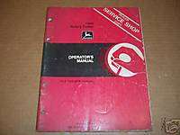 c382) John Deere Operator Manual 1008 Brush Hog Mower  