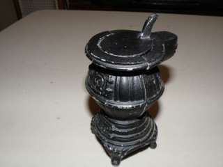 Vintage diecast miniature pot belly stove please LOOK  